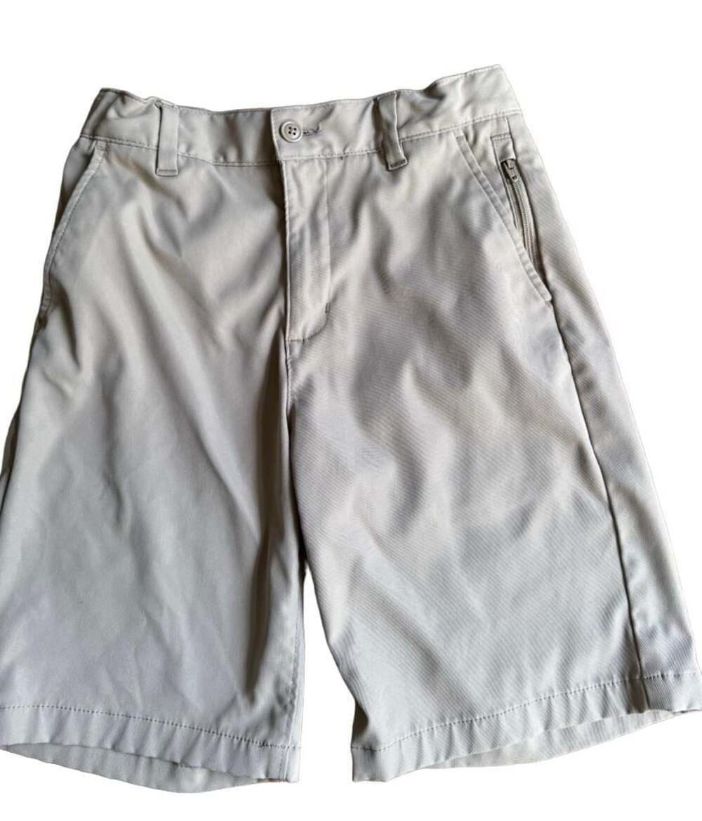 Lands' End Tan Khaki Zip Pocket Shorts Size 10 B1256